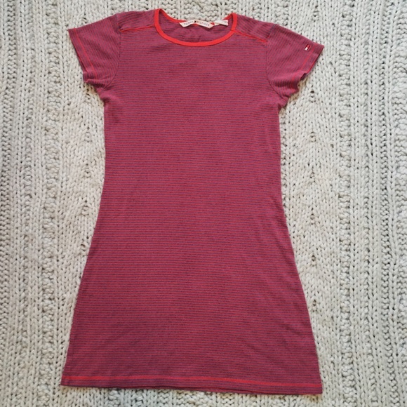 Tommy Hilfiger Dresses & Skirts - Tommy Hilfiger T-Shirt Red And Gray Striped Dress